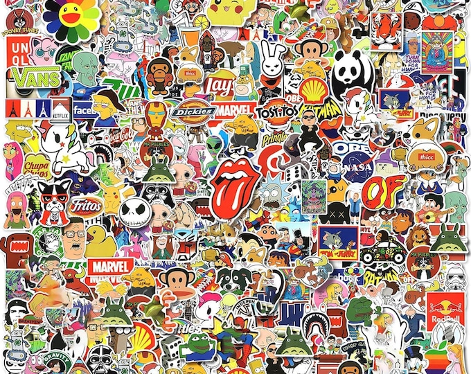 Random Sticker Pack! Funny Memes, Brands, Logos, Cartoons, Limited ...