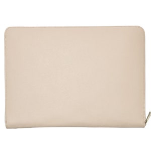 Neutral Genuine Leather Laptop Case | 13 inch Laptop sleeve Fits MacBook Pro and Air