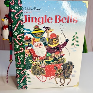Little golden book Christmas Journal - Christmas Junk Journal - Christmas Memory Journal