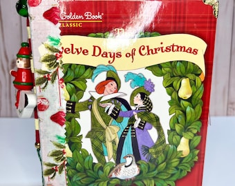 Christmas Junk Journal: Up-cycled Little Golden Book Memory Keeper