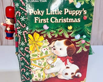 Little Golden Book Christmas Journal: Upcycled Memory Keeper