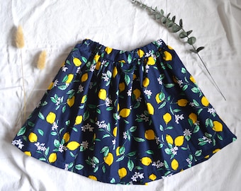 The Sorrel Skirt in Lemon Print