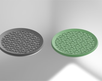 3D Printed,Drink Coasters, STL Files,  STL Pack