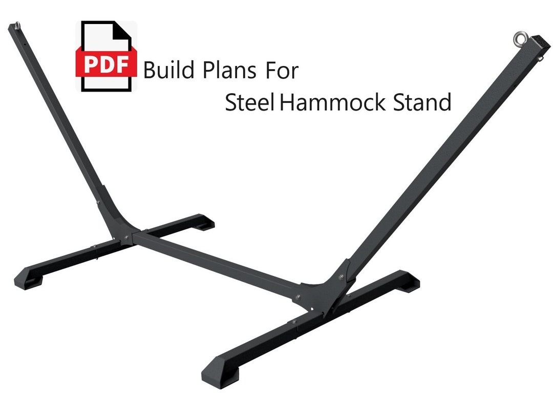 Metal Hammock Stand Digital DIY Plansmetric and INCH, Blueprints for
