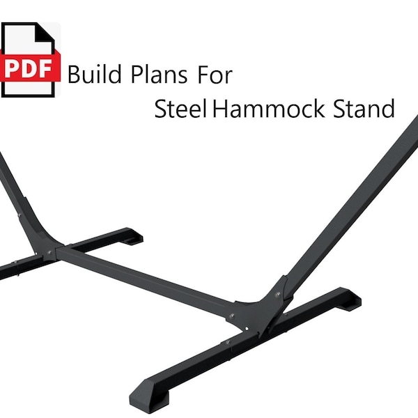 DIY Metal Hammock Stand Building Plans - Easy-to-Follow, Durable Outdoor Relaxation Structure Blueprint, Welding Project, Dxf files plasma