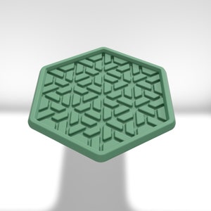 3D Printed Hexagonal Coaster STL Files (Digital Download)