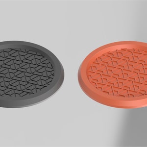 3D Printed,Round,Drink Coasters, STL Files,  STL Pack