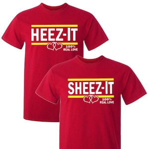 Heez-it Sheez-it Couples Matching T-Shirts Shirt, Husband Wife, Boyfriend Girlfriend, Anniversary, Birthday Gift, Him & Her Twins Twinning