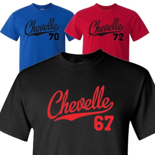 Father's Day Chevelle T-Shirts Shirt, Custom Year of Car, Customize, Personalization, American Muscle Car