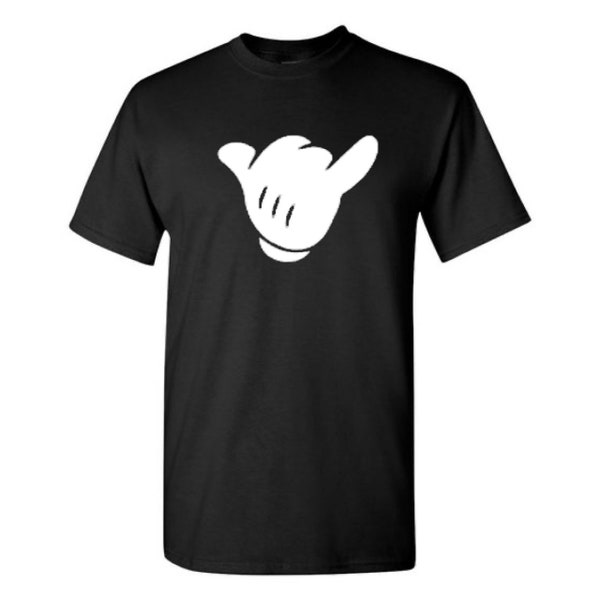 Mickey Hand Hang Loose Hang Ten T-Shirt Sweatshirt Hoodie, Theme Park Surfer Surf Skateboarder, Funny Hip Youngster