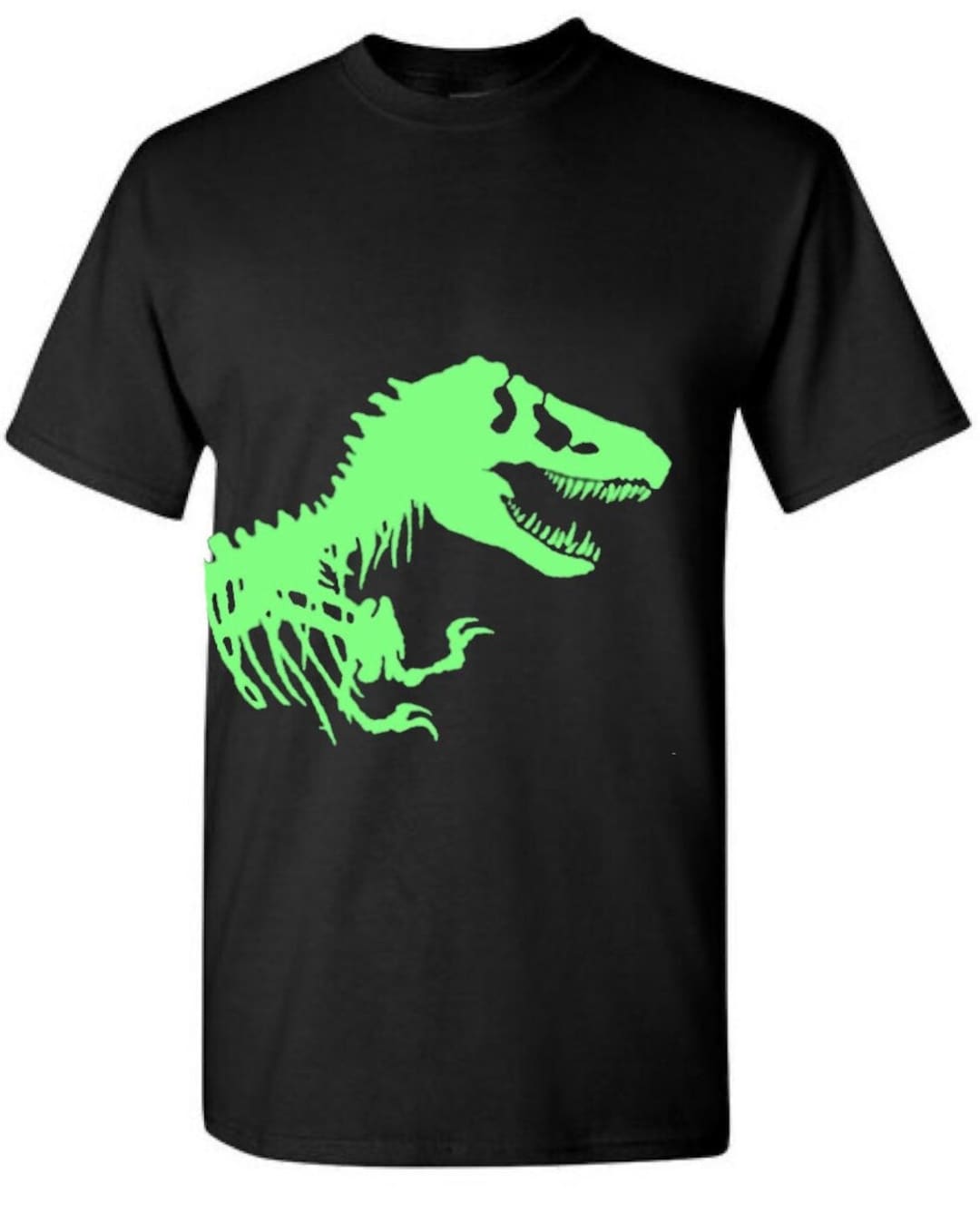 Glow in the Dark Trex Dino Dinosaur Tshirts Shirt Onesie, Adults & Kids Infant Etsy