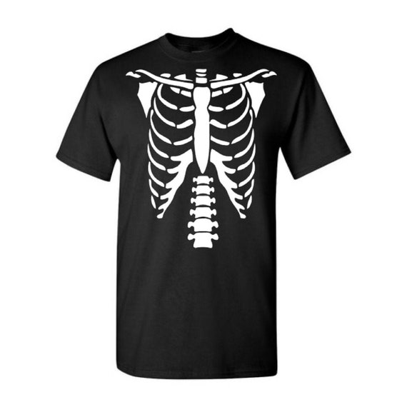 Skeleton Rib Cage Top Unisex Adult White Skeleton Rib Cage Top Unisex Adult White