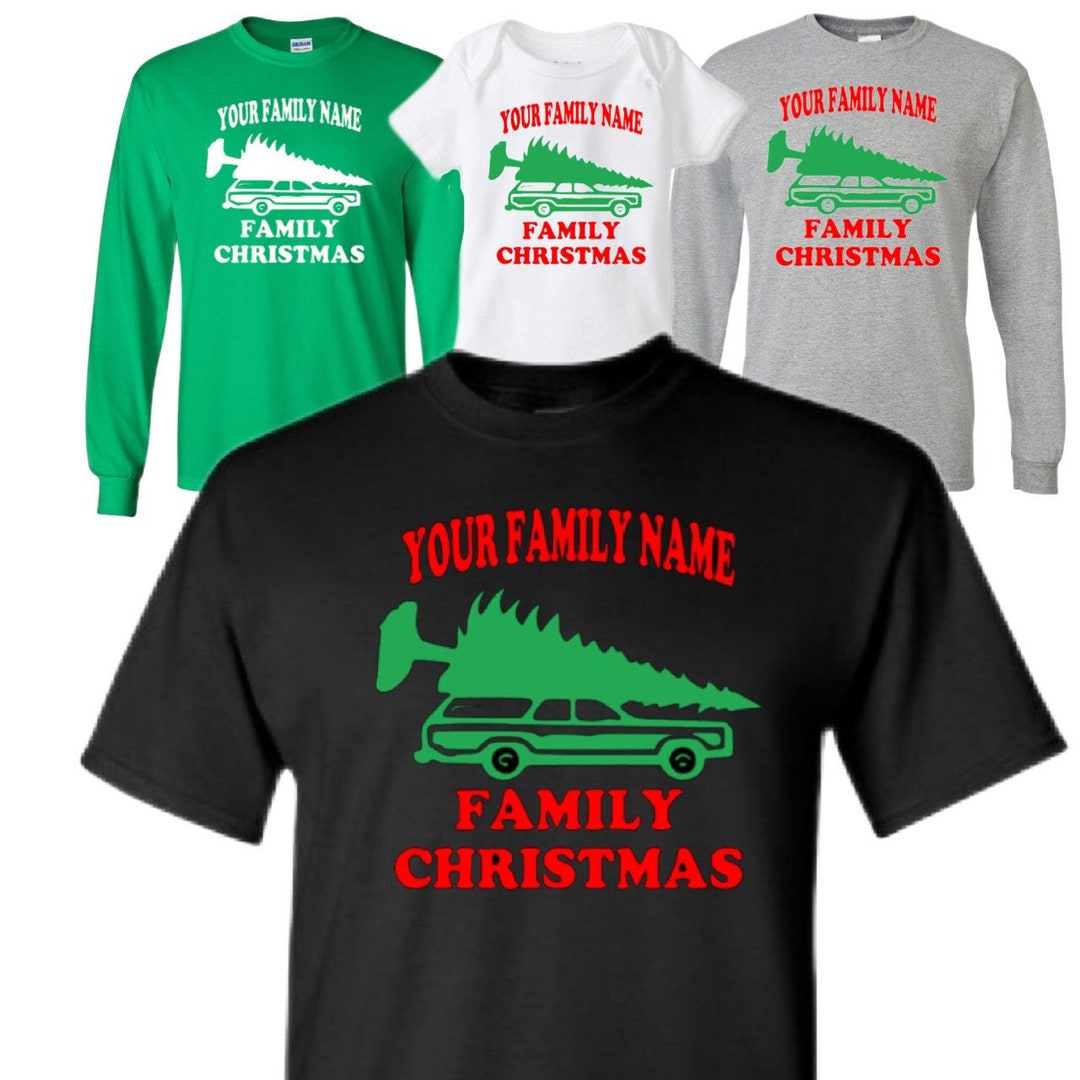 Custom Family Name Christmas Vacation Tshirt Sweatshirt One Piece, Adult Married Tees, Husband
