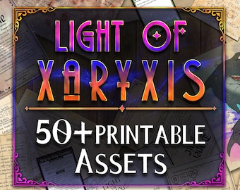 ザリクシスの光：50種類以上の印刷可能な没入型印刷素材！（デジタルダウンロード）