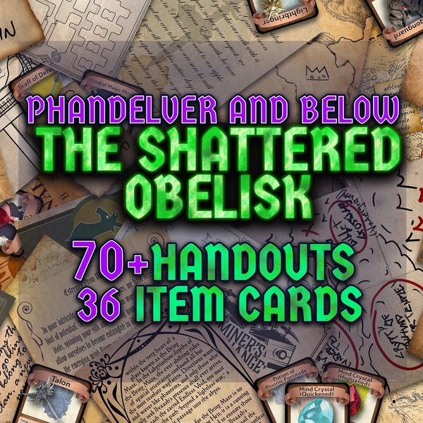 Phandelver and Below The Shattered Obelisk D&D Handouts  Bundle - Campaign Assets - DnD - Resources - DM Gifts - DnD Starter - Printable