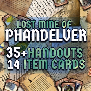 Lost Mine of Phandelver  D&D Handouts  Bundle - Campaign Assets - DnD - Resources - DM Gifts - DnD Starter Set - RPG Learning - Printable