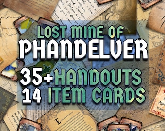 Lost Mine of Phandelver  D&D Handouts  Bundle - Campaign Assets - DnD - Resources - DM Gifts - DnD Starter Set - RPG Learning - Printable