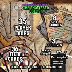 Phandelver and Below The Shattered Obelisk D&D Handouts Bundle Campaign Assets DnD Resources DM Gifts DnD Starter Printable image 3