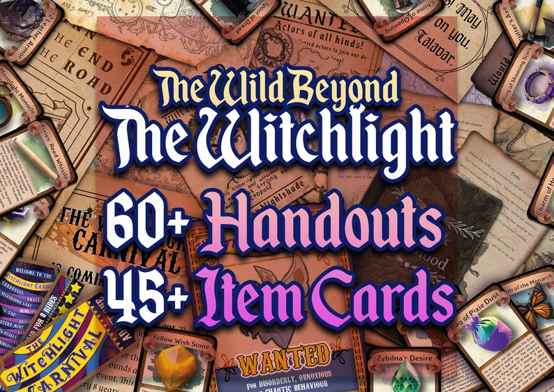 Wild Beyond the Witchlight D&D Handouts Campaign Assets DnD Resources Hither Thiter Yon Palace of Hearts Desire Printable image 1