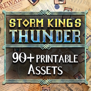 Storm King's Thunder D & D Handouts Bundle - Kampagnen-Assets - Dungeons und Dragons - Zauberschriftrollen - Riesen - Spielerkarten - Briefe - Gegenstände