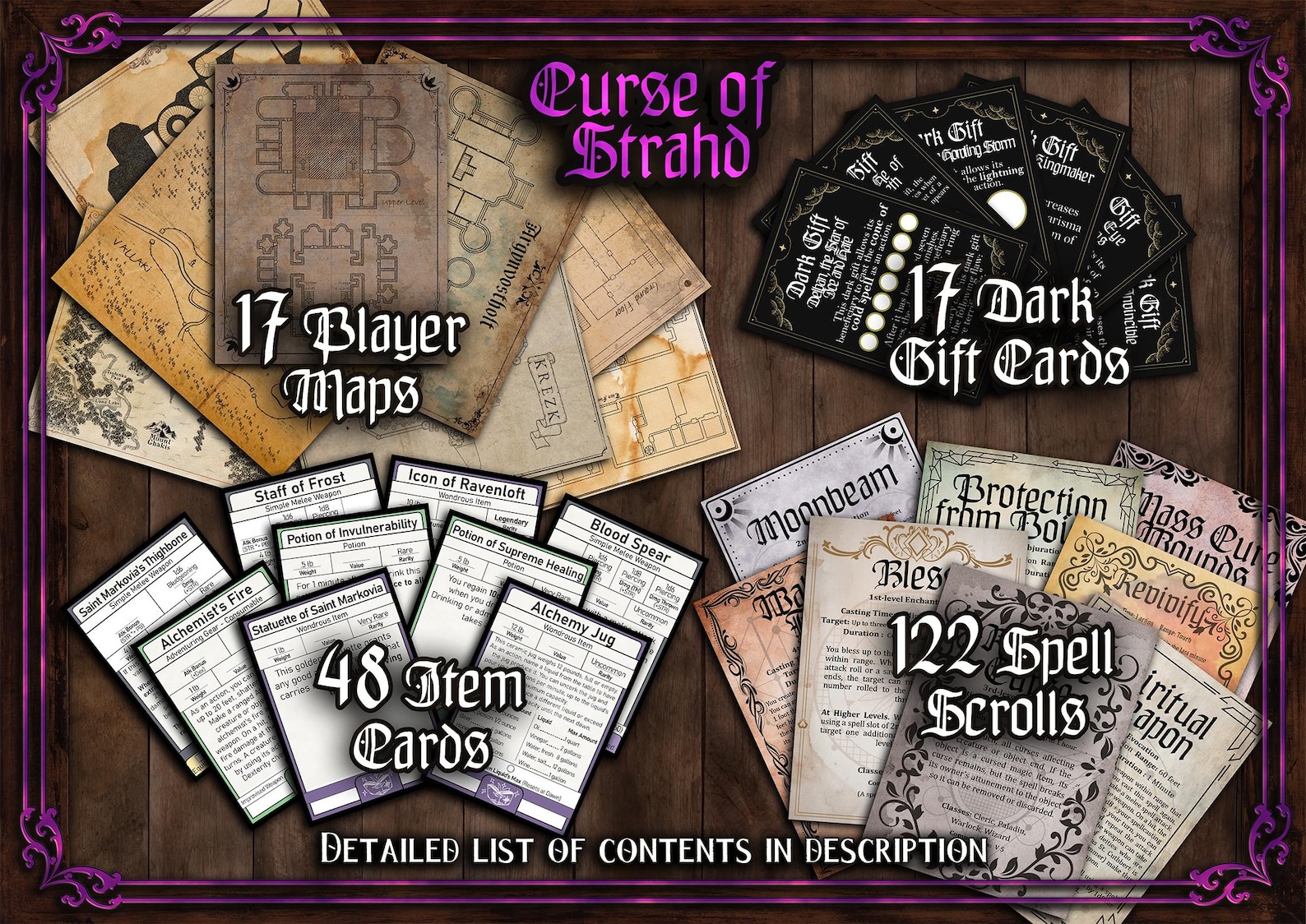 Curse of Strahd D&D Handouts: 140+ Printable Immersive Letters, Scrolls ...