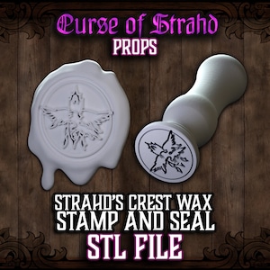 Curse of Strahd Wax Seal Stamp: Barovian Coins, DnD Prop (STL FILES ONLY)