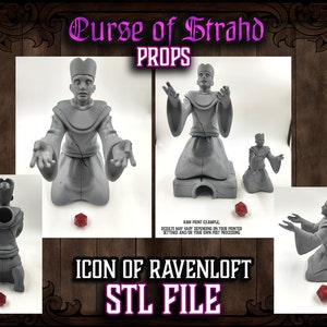 Curse of Strahd 3D Printable Prop - Icon of Ravenloft - Dice Tower ...