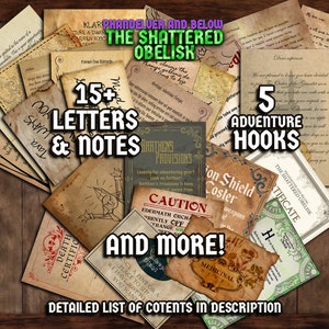 Phandelver and Below The Shattered Obelisk D&D Handouts Bundle Campaign Assets DnD Resources DM Gifts DnD Starter Printable image 4