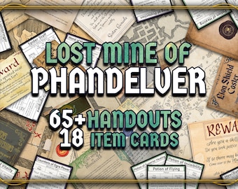 Lost Mine of Phandelver  D&D Handouts  Bundle - Campaign Assets - DnD - Resources - DM Gifts - DnD Starter Set - RPG Learning - Printable