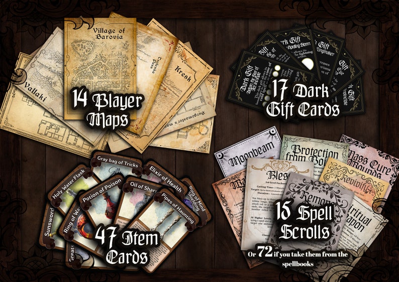 Der Fluch des Strahd 140 D&D Handouts und Aktiva Bündel DnD Dungeons and Dragons Ressourcen Barovia DM Gift DnD VTT Printable Bild 5