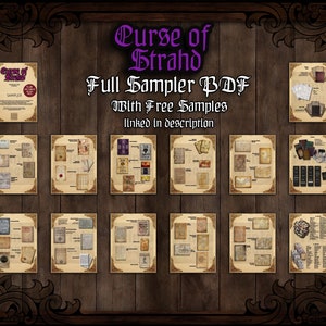 Curse of Strahd 140 D&D Handouts and Assets Bundle DnD Dungeons and Dragons Resources Barovia DM Gift DnD VTT Printable 画像 2