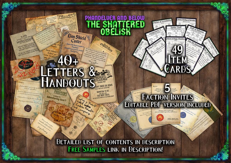 Phandelver and Below Shattered Obelisk D&D Handouts: 100+ Printable Immersive Letters, Scrolls and More! (Digital Download) image 3