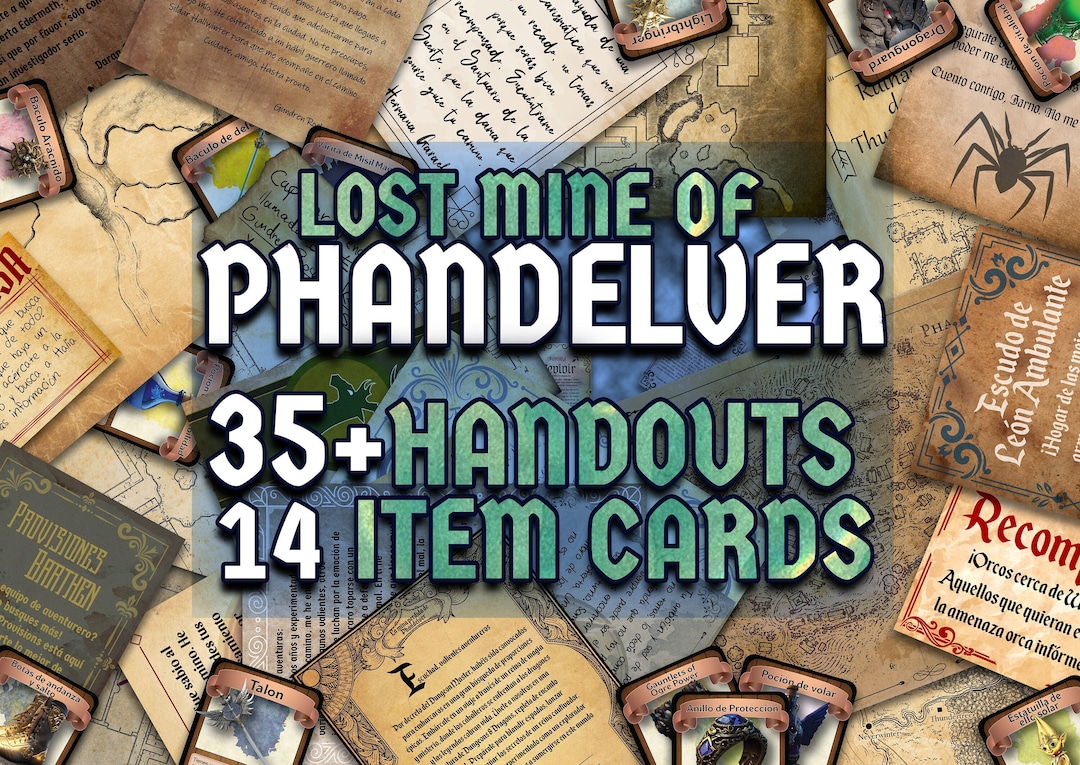 Lost Mine of Phandelver D&amp;D Handouts Bundle - Campaign Assets - Dnd ...