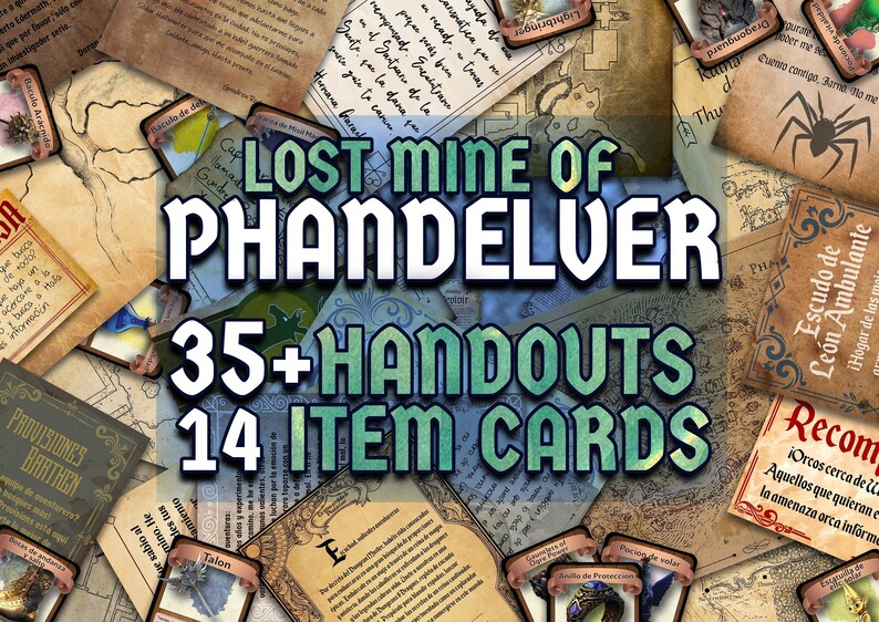 Lost Mine of Phandelver D&amp;D Handouts Bundle Campaign Assets - Etsy