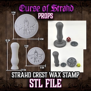 Curse of Strahd 8 3D Printable Props Set STL FILES ONLY Sunsword Holy ...