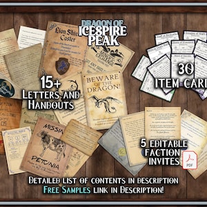 Dragon of Icespire Peak D&D Handouts - Campaign Assets - Dnd ...