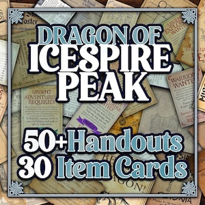 Dragon of Icespire Peak D&D Handouts - Recursos de campanha - DnD - Recursos - Phandalin - Talos - RPG - RPG - Imprimível - Conjunto inicial