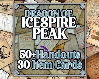 Dragon of Icespire Peak D&D Handouts - Campaign Assets - DnD - Resources - Phandalin - Talos - RPG - Roleplaying - Printable - Starter Set