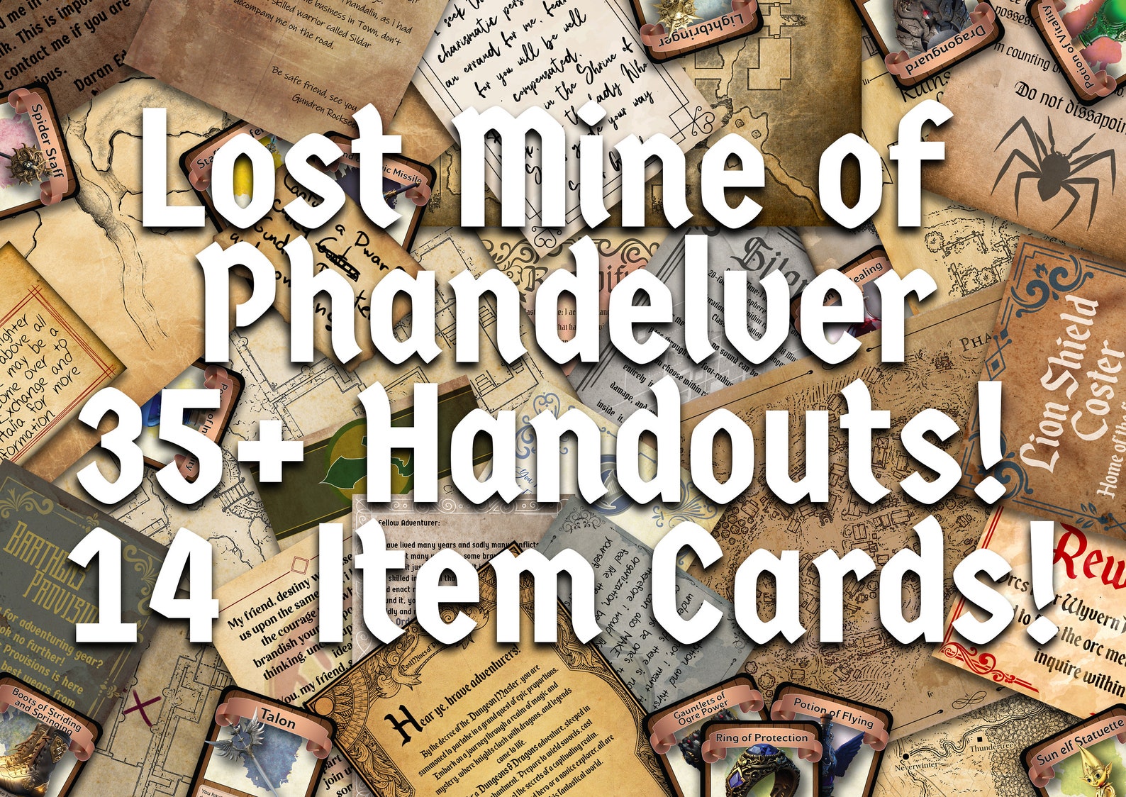 Lost Mine of Phandelver D&amp;D Handouts Bundle Campaign Assets - Etsy