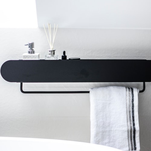 Modern Minimalistic Bathroom Metal Shelf Loft Industrial Etsy