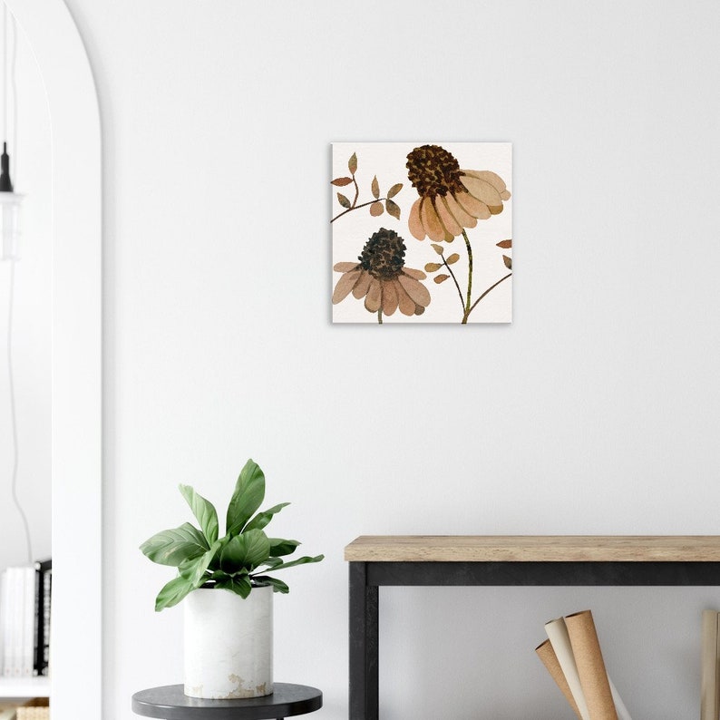 Vintage Floral Canvas Wall Art 2A Etsy