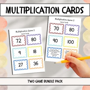 Fun Multiplication Board Games for Kids, Printable Math Game ...