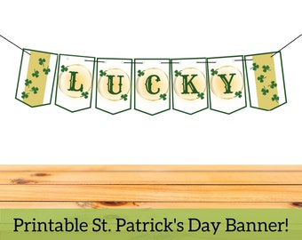 Printable St. Patrick's Day Banner | INSTANT DOWNLOAD