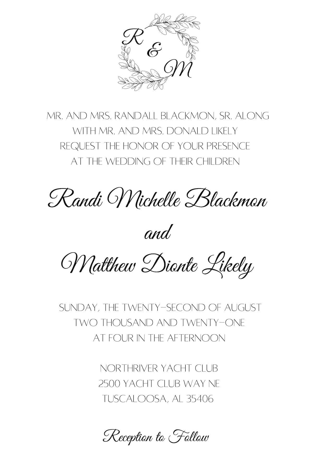 Wedding Invitation Template - Etsy, image size:1080x1620