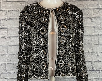 Vintage Papell Boutique Evening Beaded Top