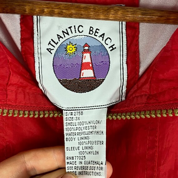 Vintage 1980s Atlantic Beach Windbreaker - image 7