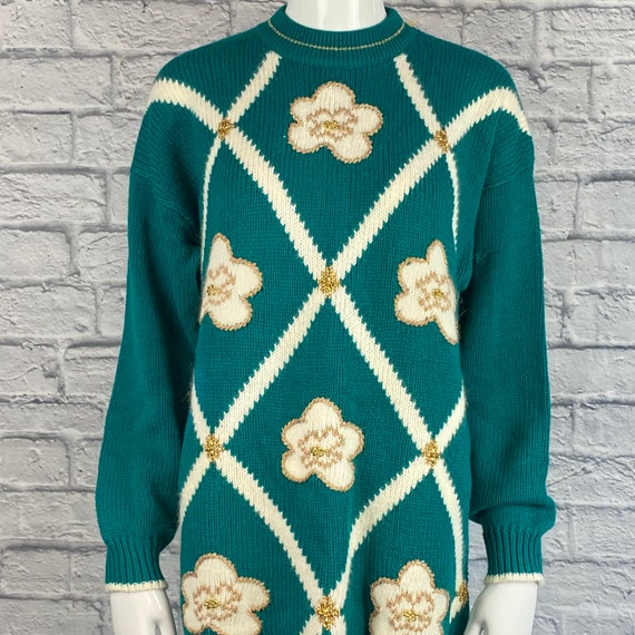 Vintage 1980’s Dana Scott NWT Floral Sweater - image 2