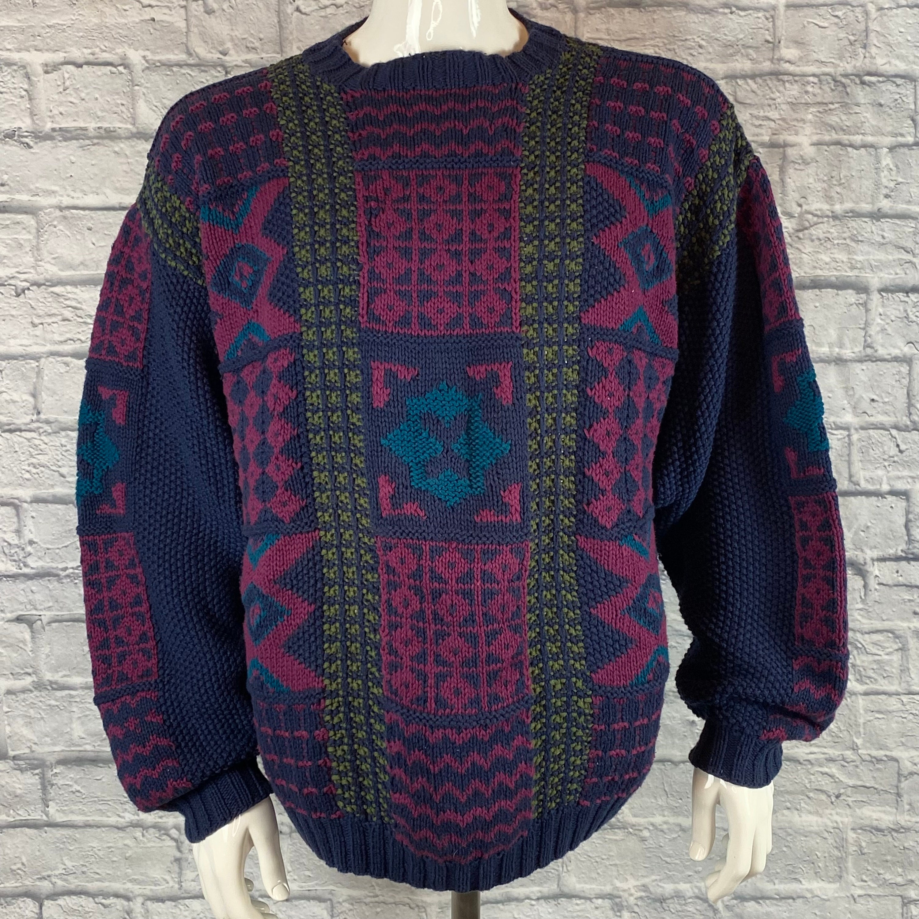 Vintage BD Baggies Handknitted Sweater - Etsy