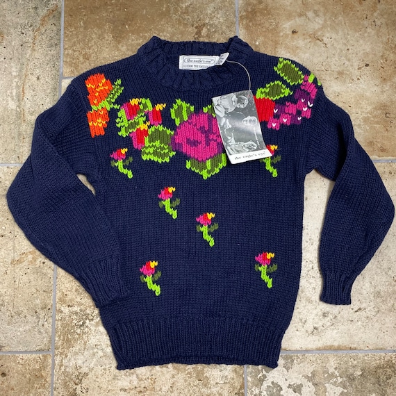 NWT Vintage 1990s The Eagles Eye Floral Sweater