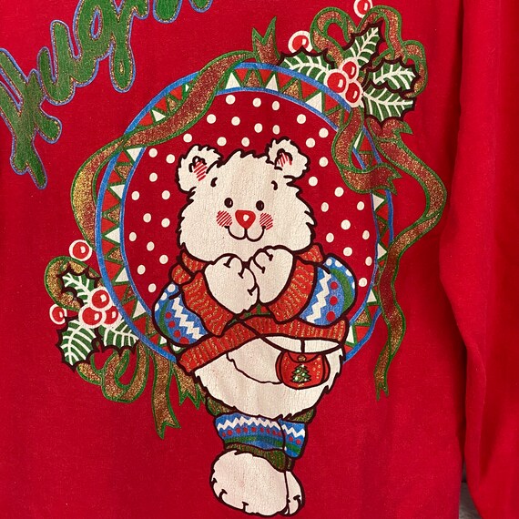 Vintage 1980s MBC Christmas Bear Nightgown - image 2